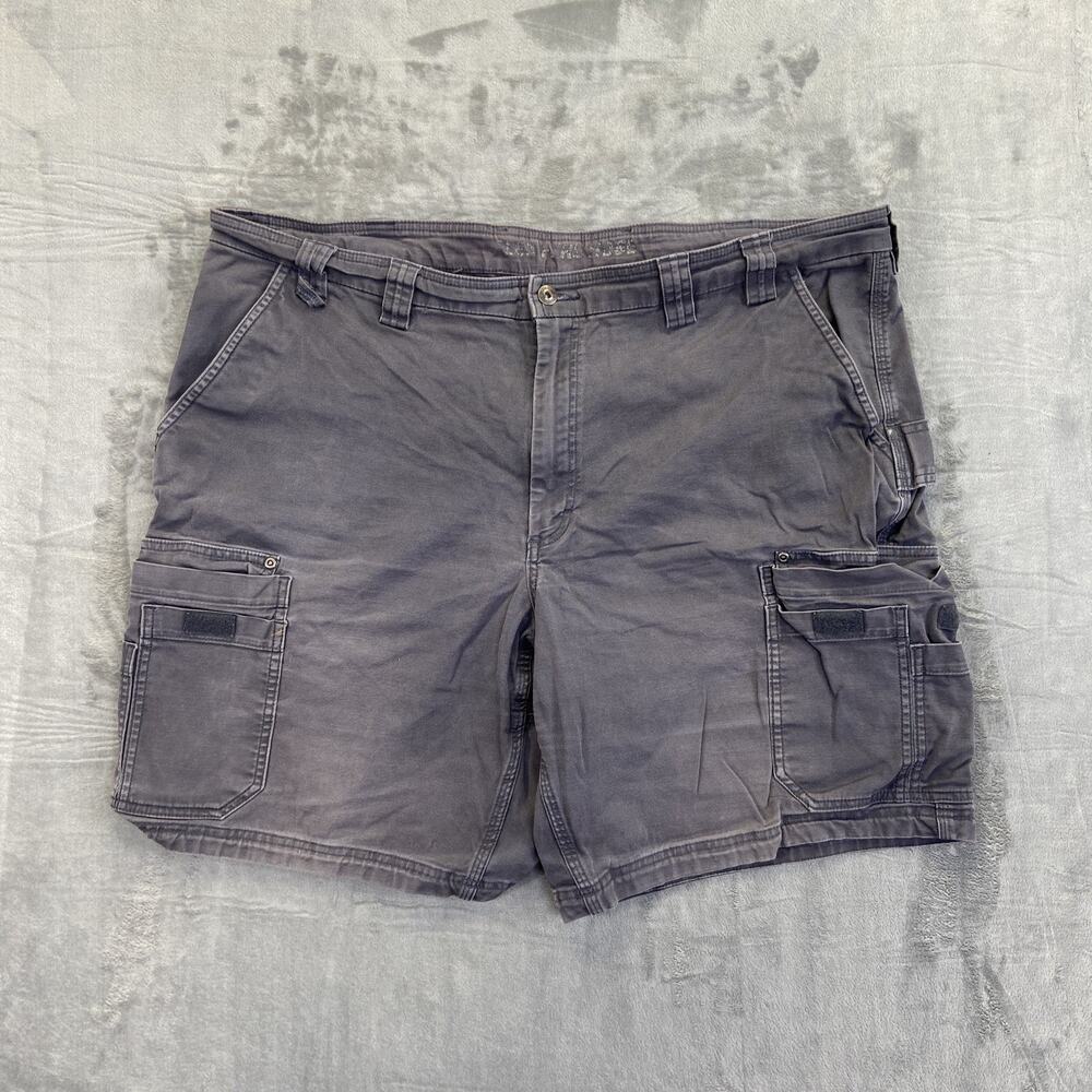 Duluth Trading Flex Fire Hose Cargo Shorts Men's Size 44 Dark‎ Gray Work Shorts
